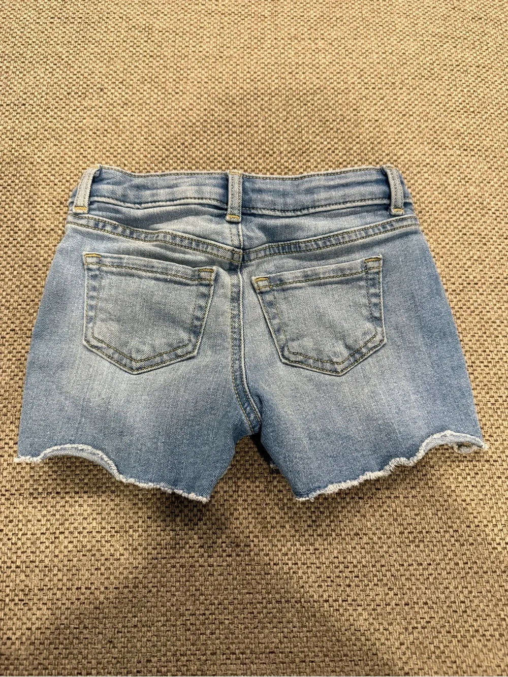 Jumping Beans Girls Size 5 Denim Shorts Floral Embroidered Cutoff Jean Shorts